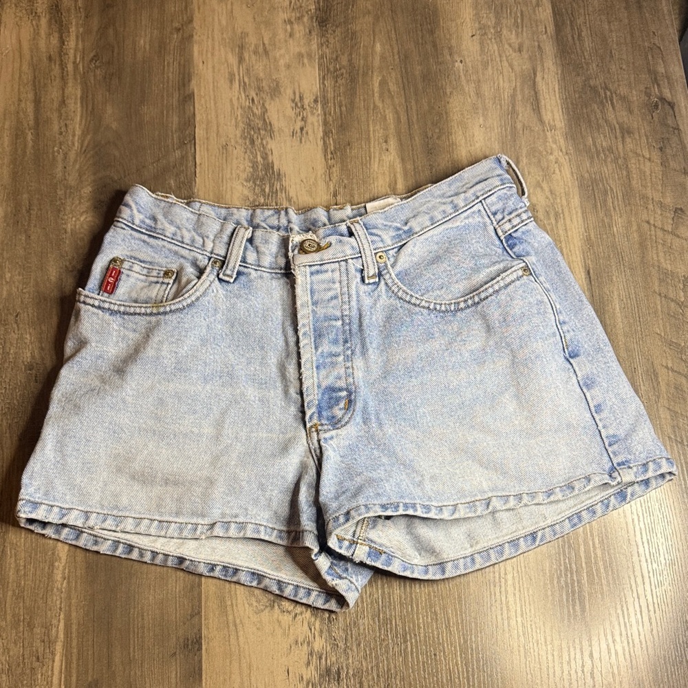 90’s Y2K LEI Light Blue Button Fly Jean Shorts for Women - Picture 1 of 5